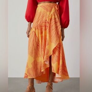 Anthropologie | Hutch Printed Maxi Wrap Skirt NWT Sz XL